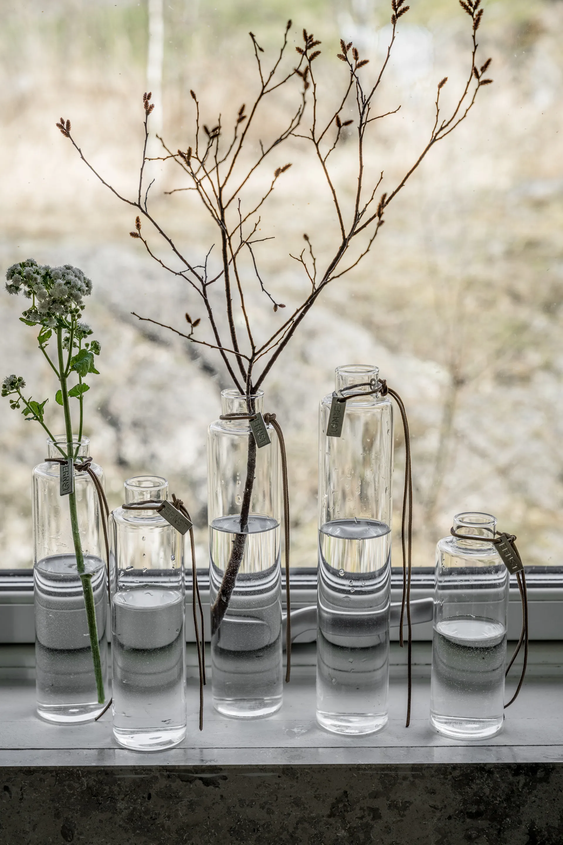 Ernst glasvase Ø5 cm, H 15 cm ERNST