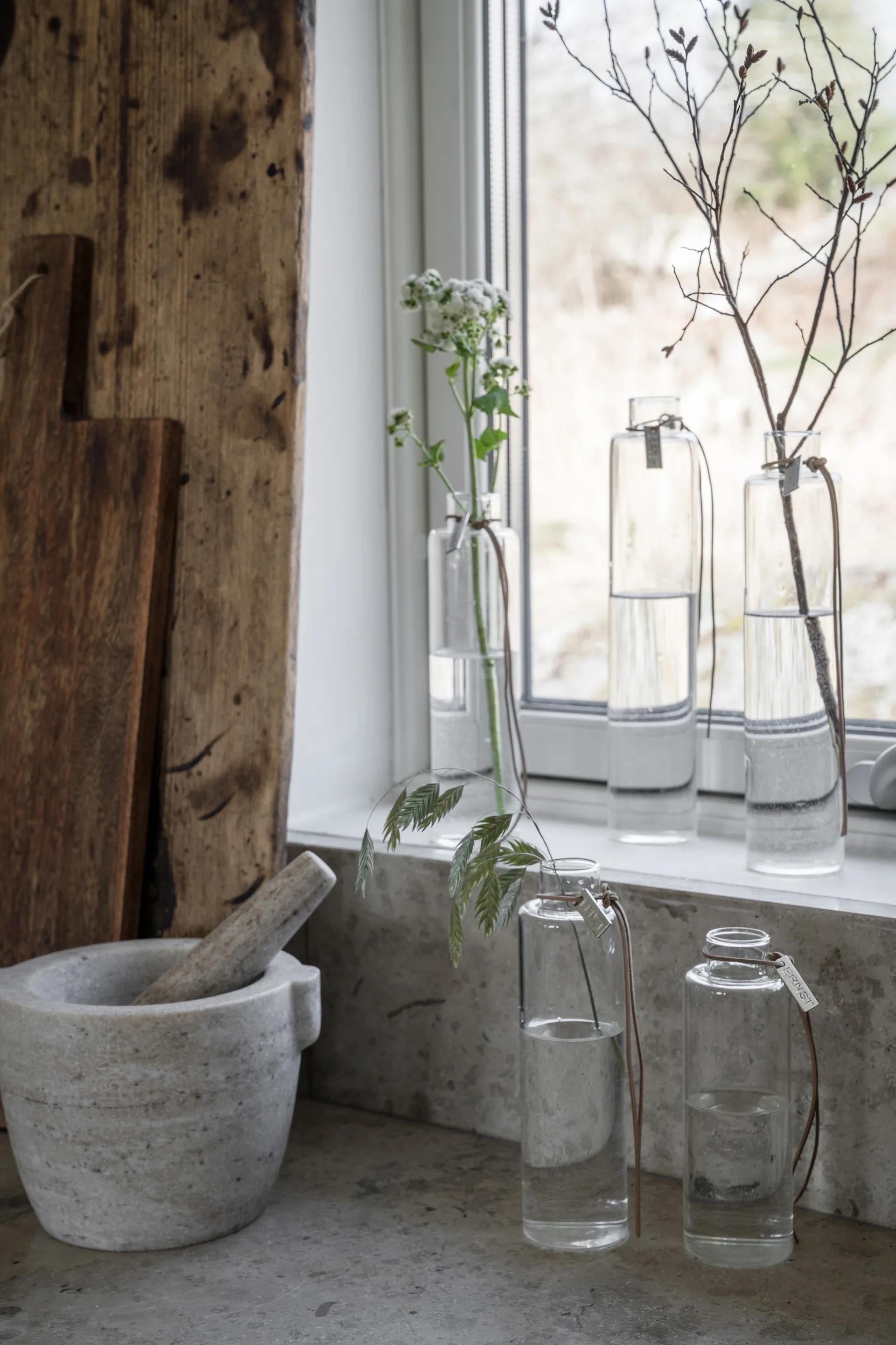 Ernst glasvase Ø5 cm, H 25 cm ERNST