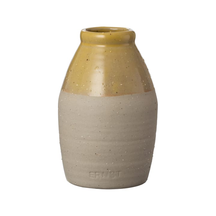 Ernst halvglaseret vase gul - 11 cm - ERNST