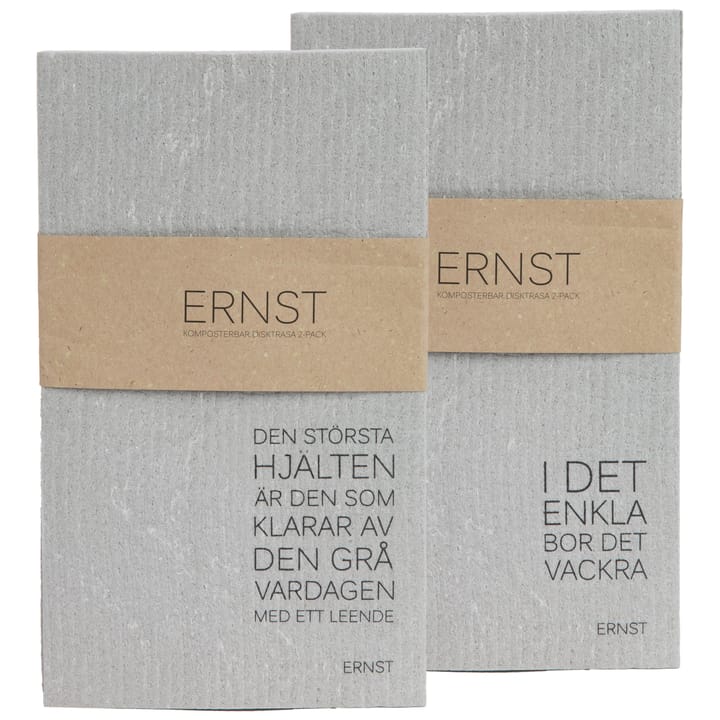 Ernst karklud 2-pak - grå - ERNST