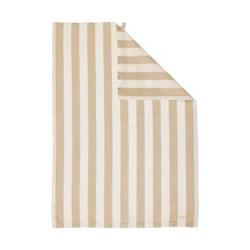 Ernst køkkenhåndklæde bredstribet 47x70 cm - Beige-hvid - ERNST