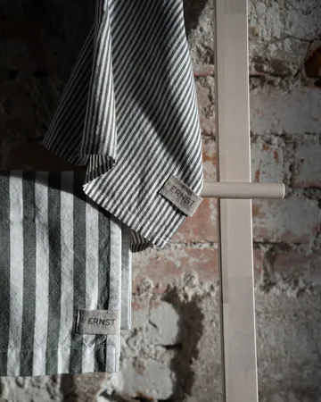 Ernst køkkenhåndklæde bredstribet 47x70 cm - Salvie-hvid - ERNST