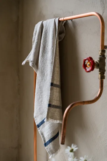 Ernst køkkenhåndklæde - Natur-hvid-blå, 47x70 cm - ERNST