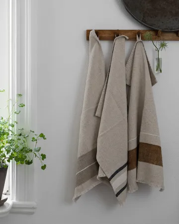 Ernst køkkenhåndklæde - Natur-karamel-hvid, 47x70 cm - ERNST