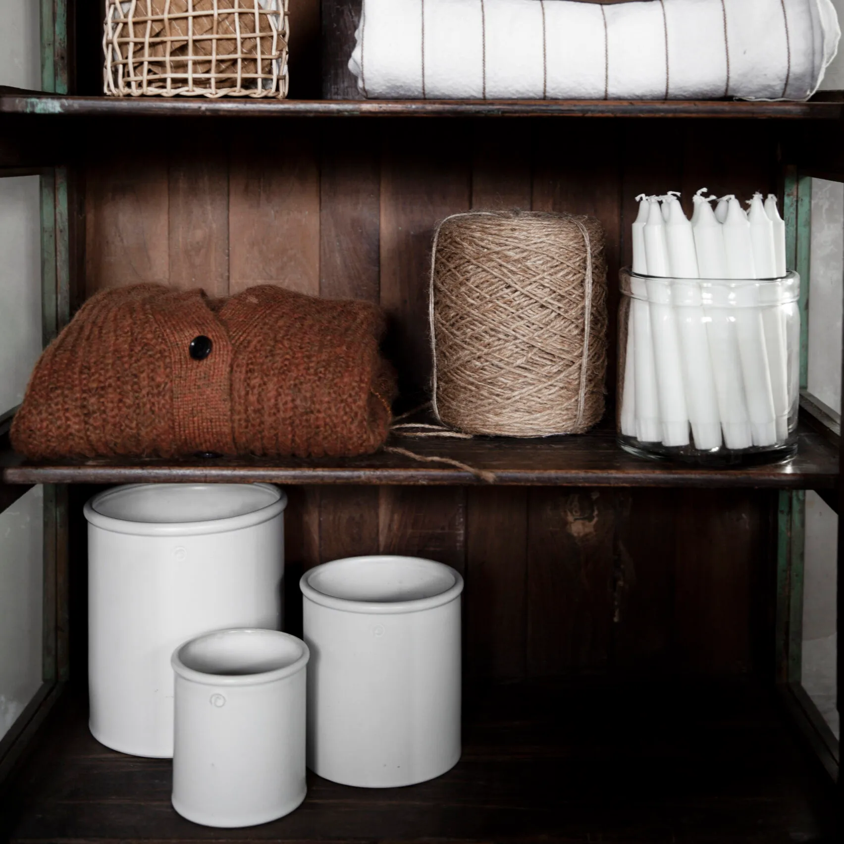 Ernst krukke med kant hvid, 20,5 cm ERNST