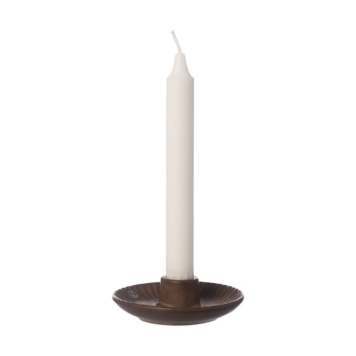 Ernst lysestage Ø10,5x3,5 cm - Brun-beige - ERNST