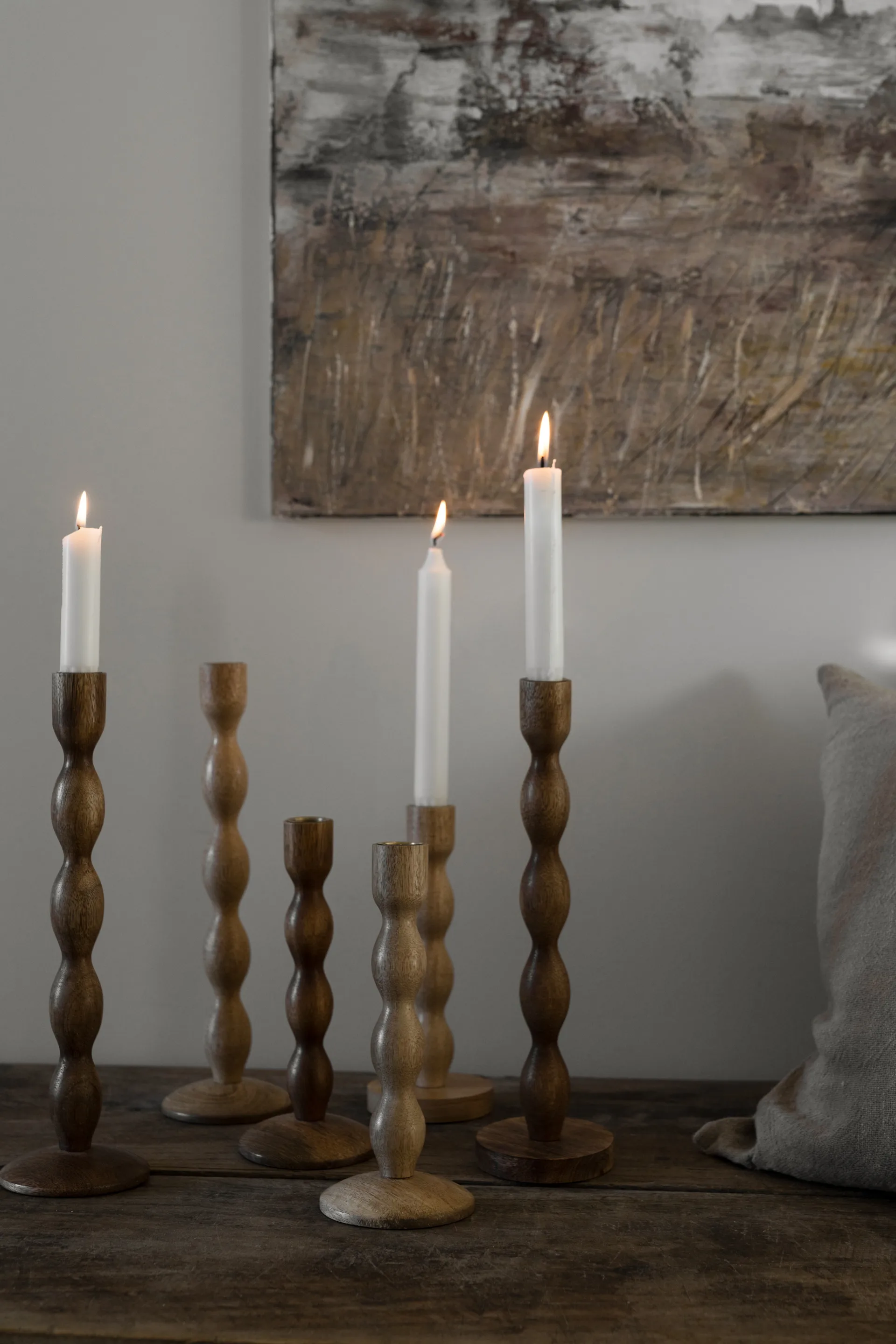 Ernst lysestage Ø9x31 cm, Natur ERNST