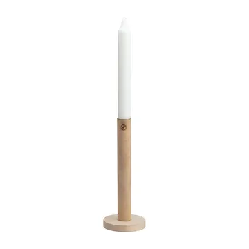 Ernst lysestage i træ 20 cm - Natur - ERNST