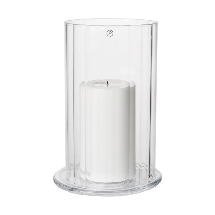 Ernst lyslygte til bloklys - Glas, Ø15x21 cm - ERNST