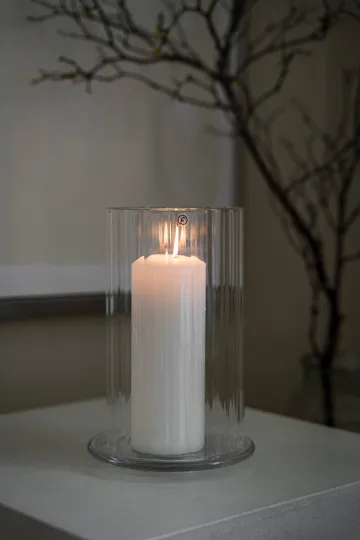Ernst lyslygte til bloklys - Glas, Ø15x21 cm - ERNST