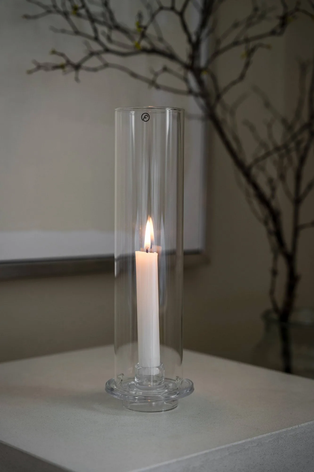 Ernst lyslygte til kronelys, Glas, Ø9x27,5 cm ERNST