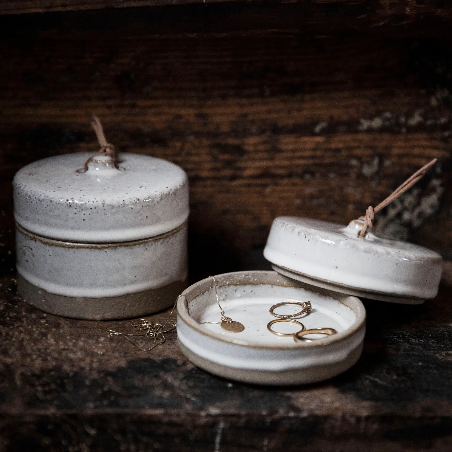 Ernst opbevaringsdåse med låg natur, 8 cm ERNST