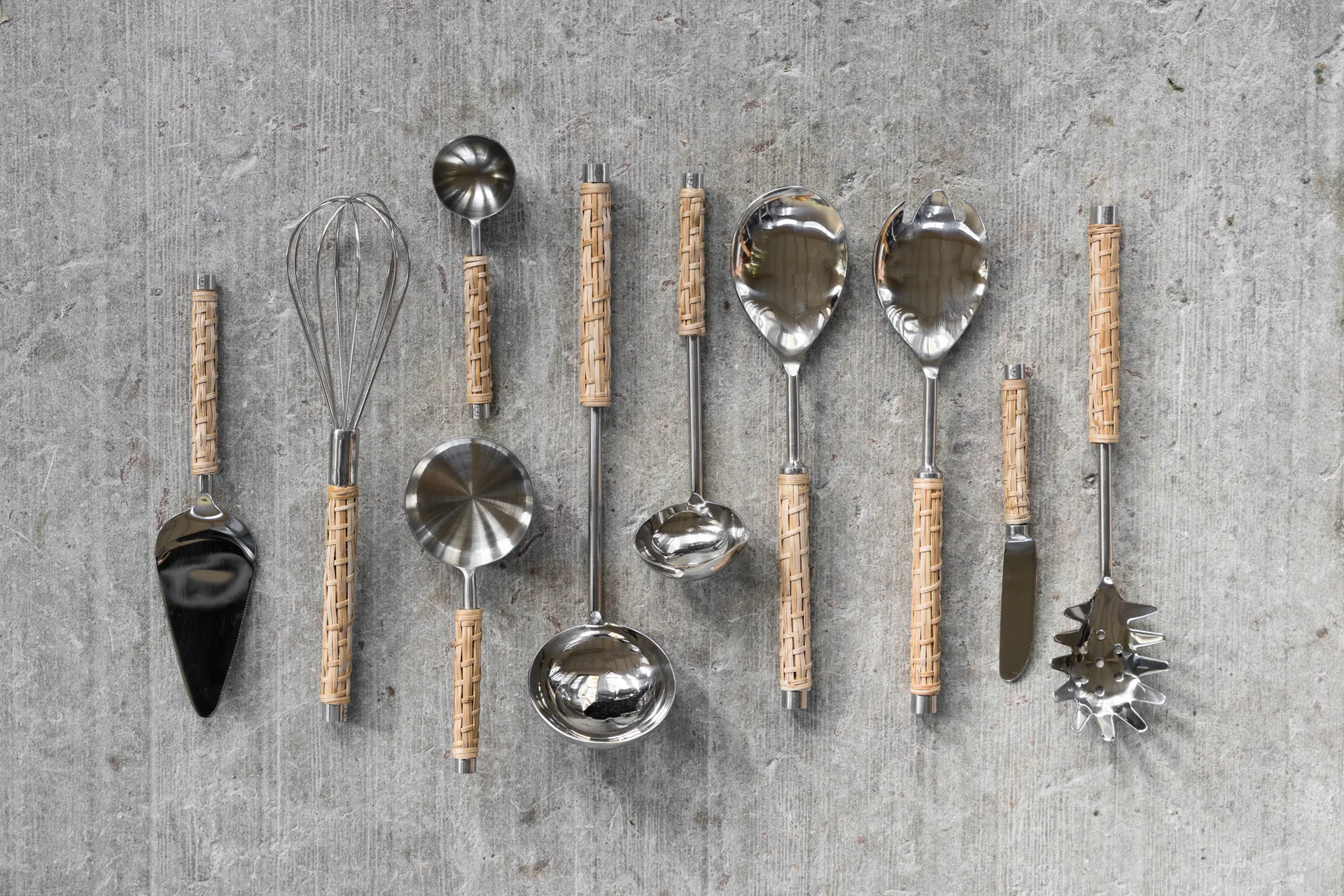 Ernst piskeris flettet håndtag, Søgræs, 28 cm ERNST