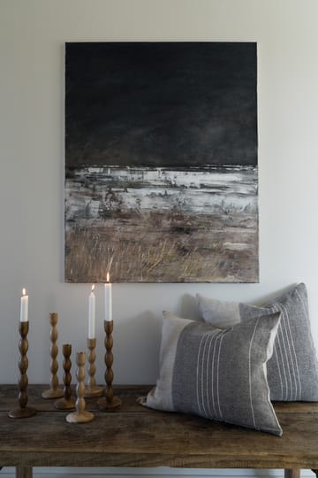 Ernst pudebetræk halv hør 50x50 cm - Grå-natur - ERNST