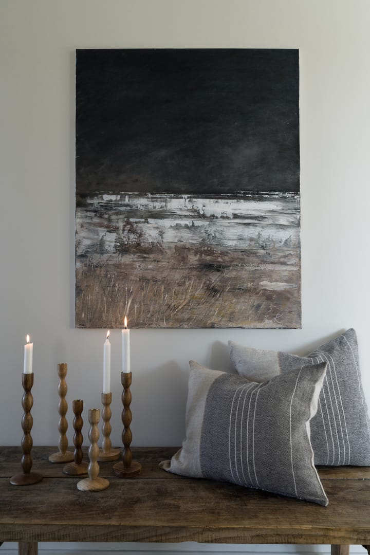 Ernst pudebetræk halv hør 50x50 cm, Grå-natur ERNST