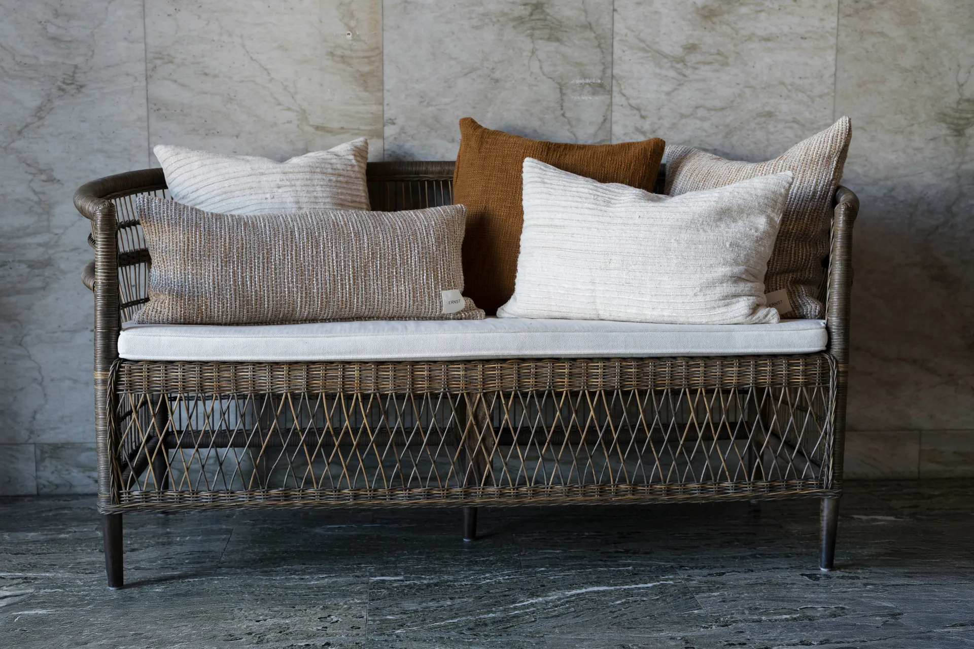 Ernst pudebetræk med struktur, Natur, 40x60 cm ERNST