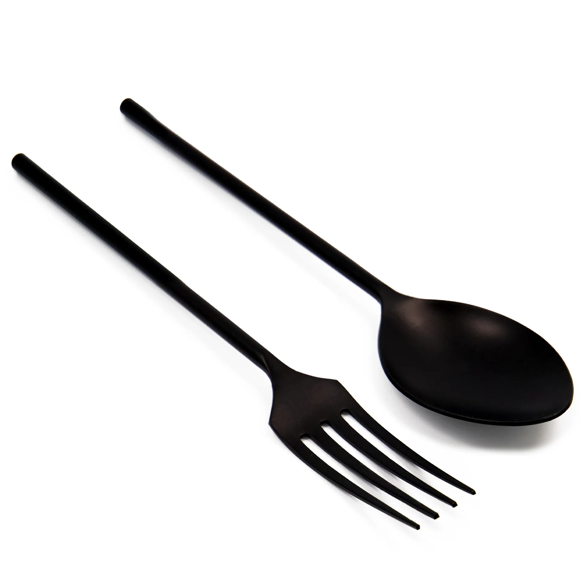 Ernst salatbestik metal, Sort ERNST