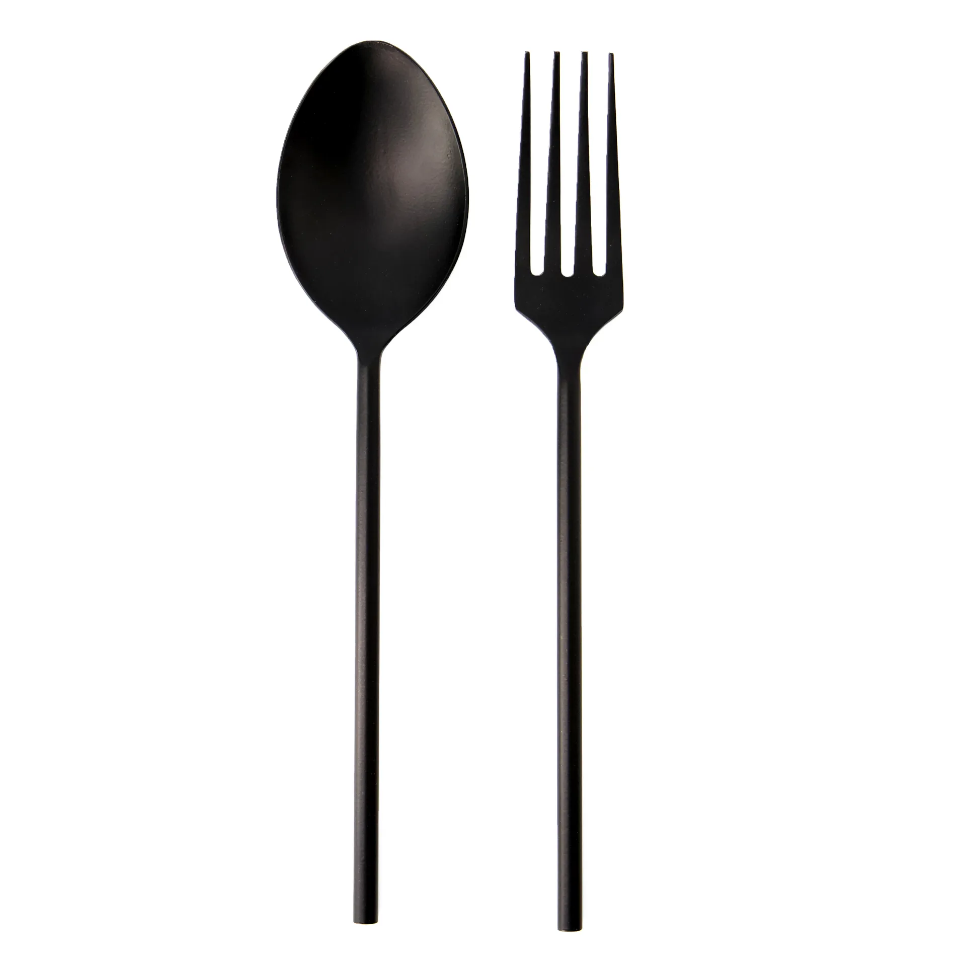 Ernst salatbestik metal, Sort ERNST
