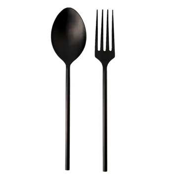 Ernst salatbestik metal - Sort - ERNST