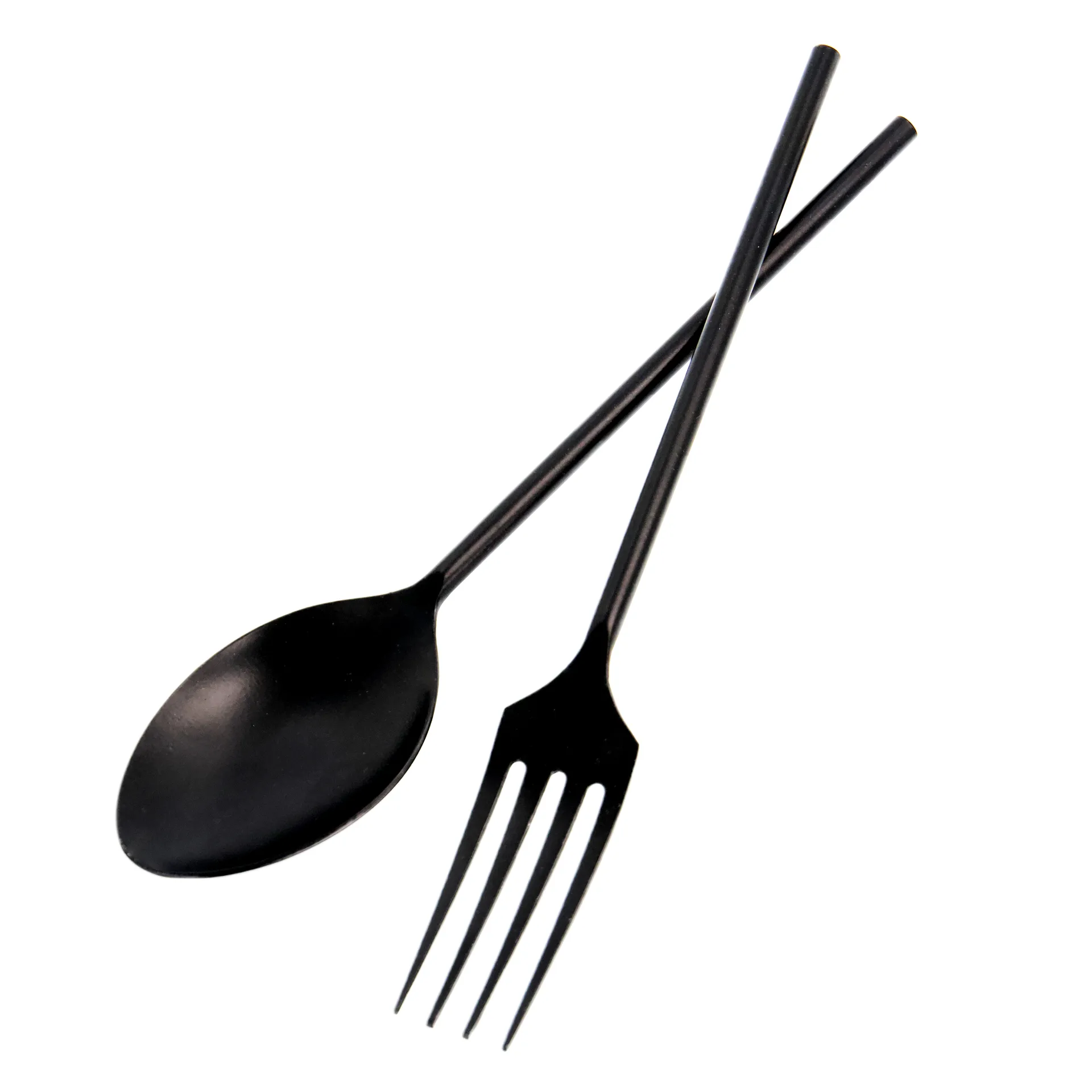 Ernst salatbestik metal, Sort ERNST