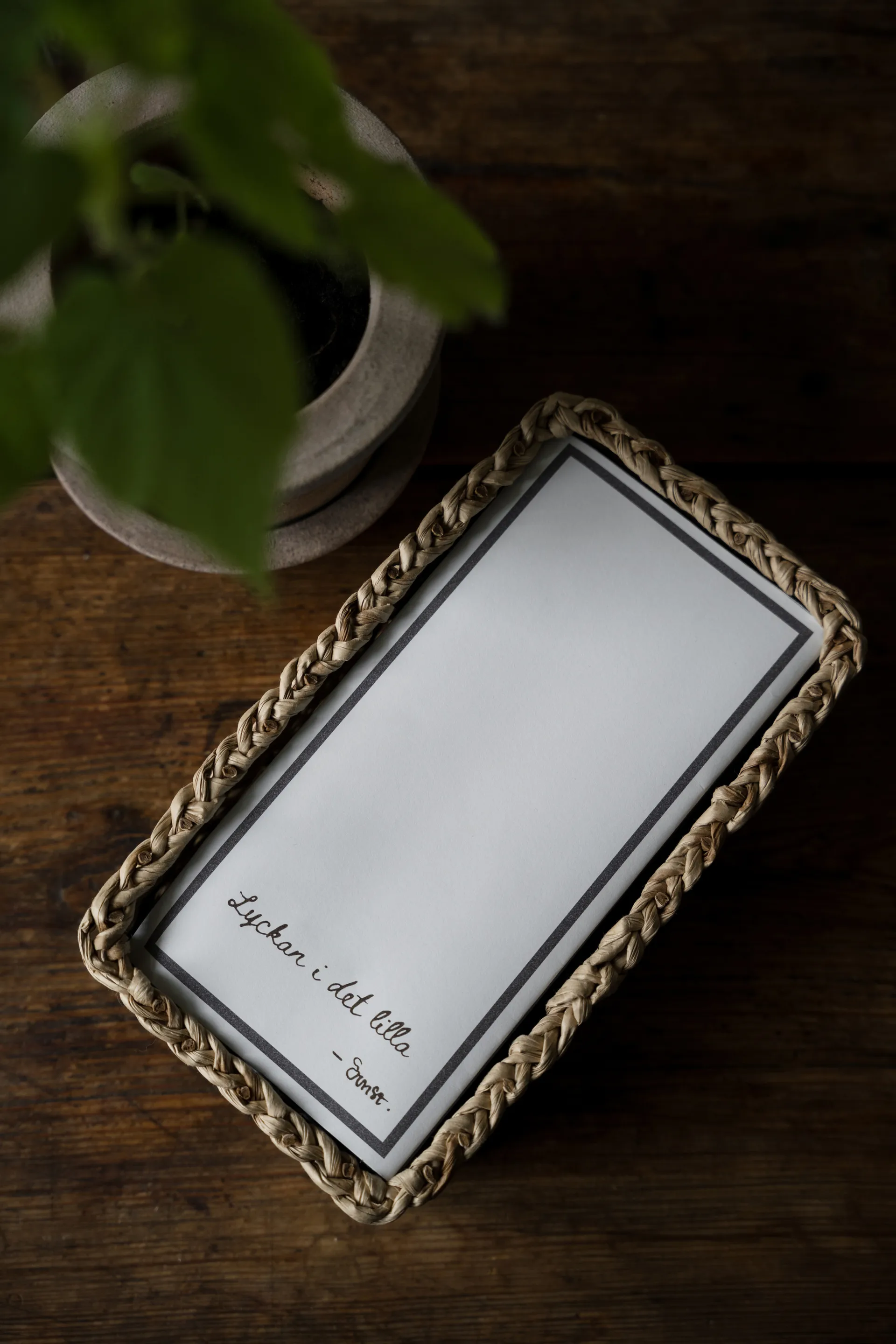 Ernst serviet med citatet 'Lycka i det lilla' 20-pak, Hvid ERNST