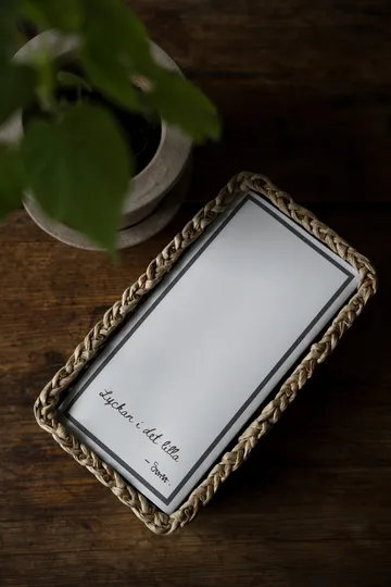 Ernst serviet med citatet 'Lycka i det lilla' 20-pak - Hvid - ERNST