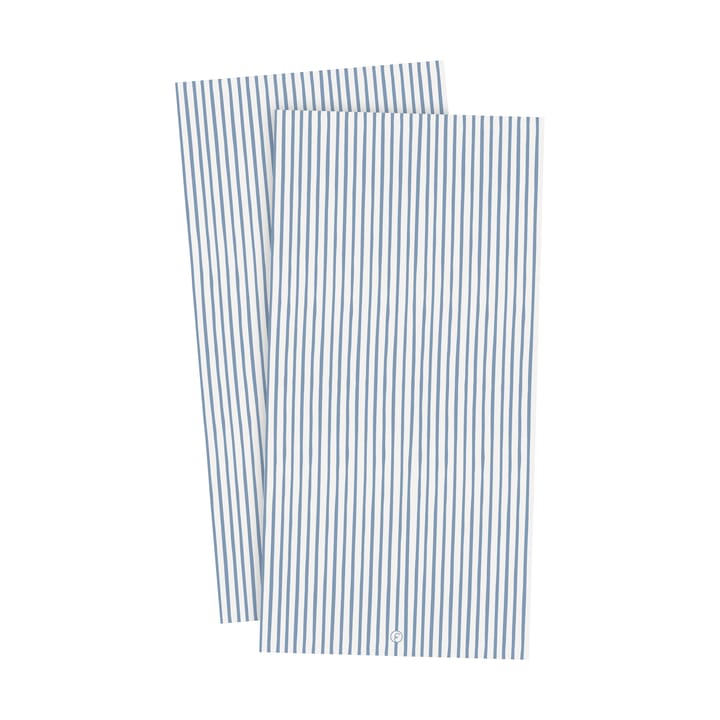 Ernst serviet stribet 10x20 cm 20-pak, Lyseblå-hvid ERNST