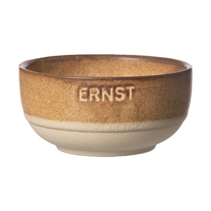 Ernst skål - Brun-natur bund, Ø8 cm - ERNST
