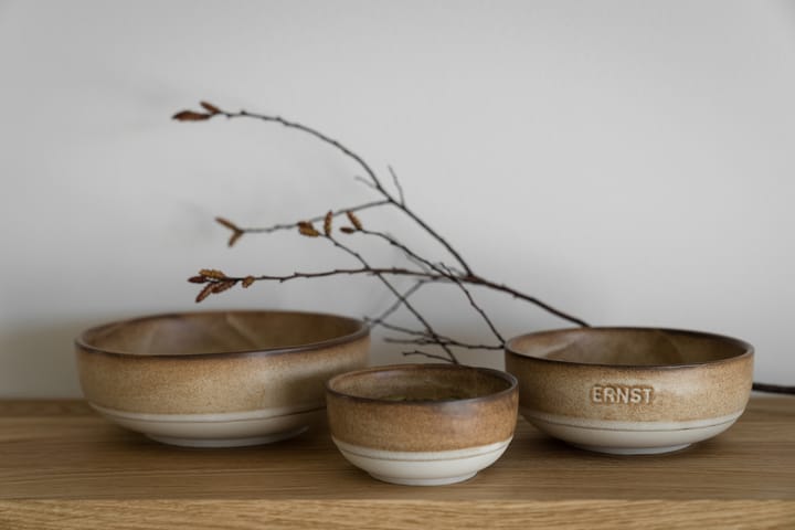 Ernst skål, Brun-natur bund, Ø8 cm ERNST
