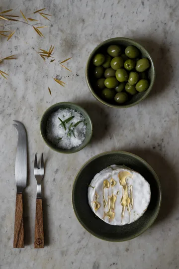 Ernst skål - Grøn-natur bund, Ø11 cm - ERNST