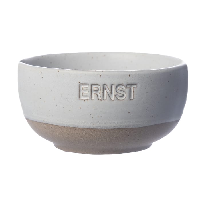 Ernst skål - Hvid-natur bund, Ø8 cm - ERNST