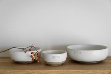 Ernst skål - Hvid-natur bund, Ø8 cm - ERNST