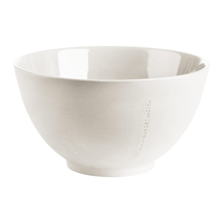 Ernst skål med citat Ø22 cm, Hvid ERNST