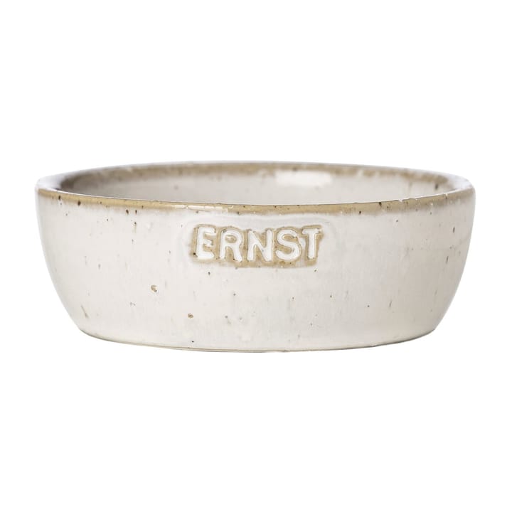 Ernst skål med logo naturhvid - Ø9 cm - ERNST