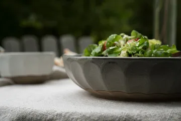 Ernst skål stentøj - Grå-natur, Ø24 cm - ERNST