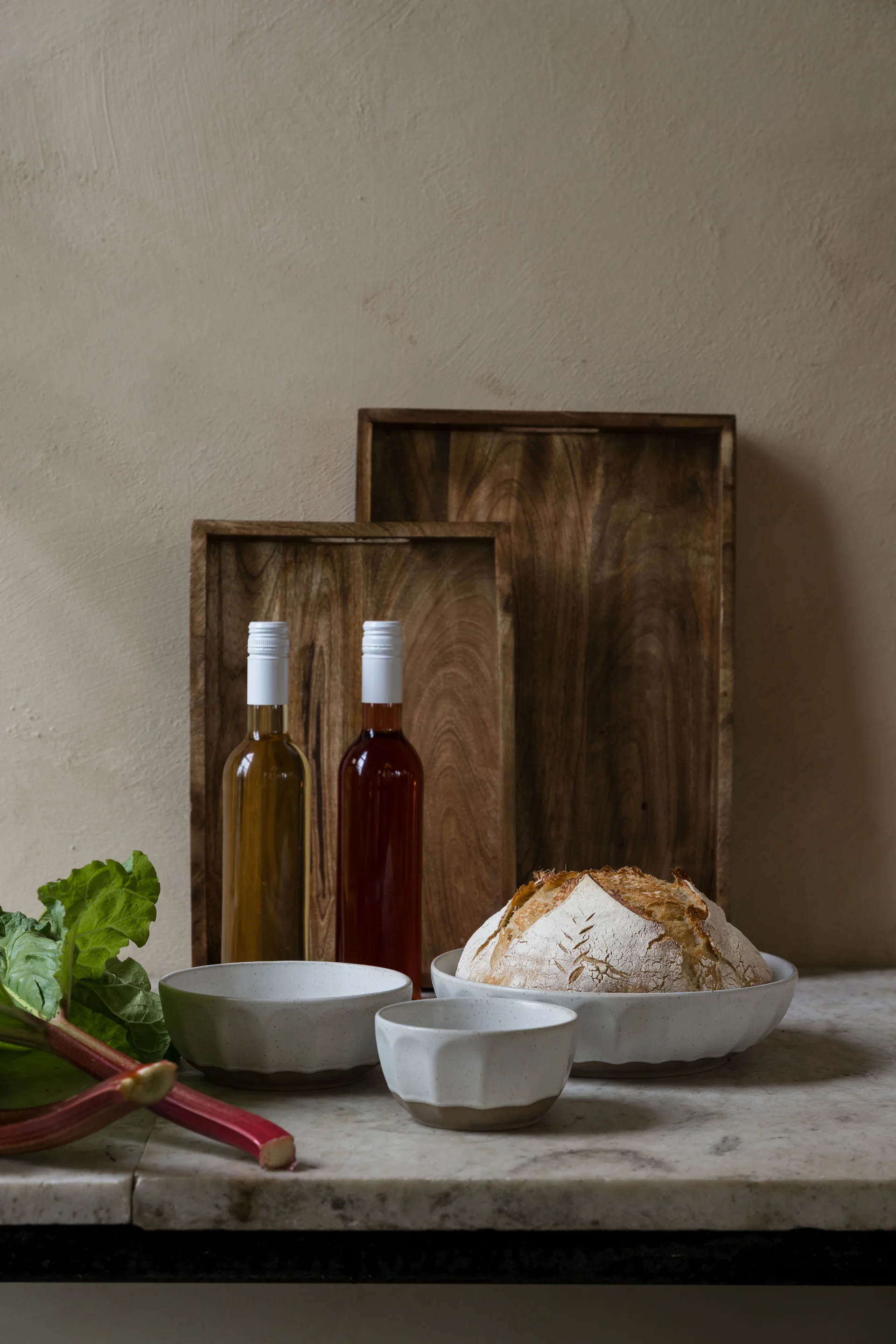 Ernst skål stentøj, Hvid-natur, Ø20 cm ERNST