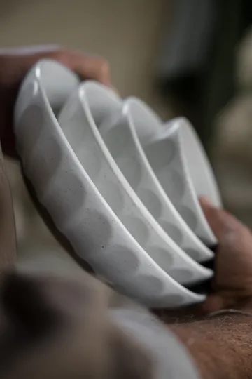 Ernst skål stentøj - Hvid-natur, Ø20 cm - ERNST