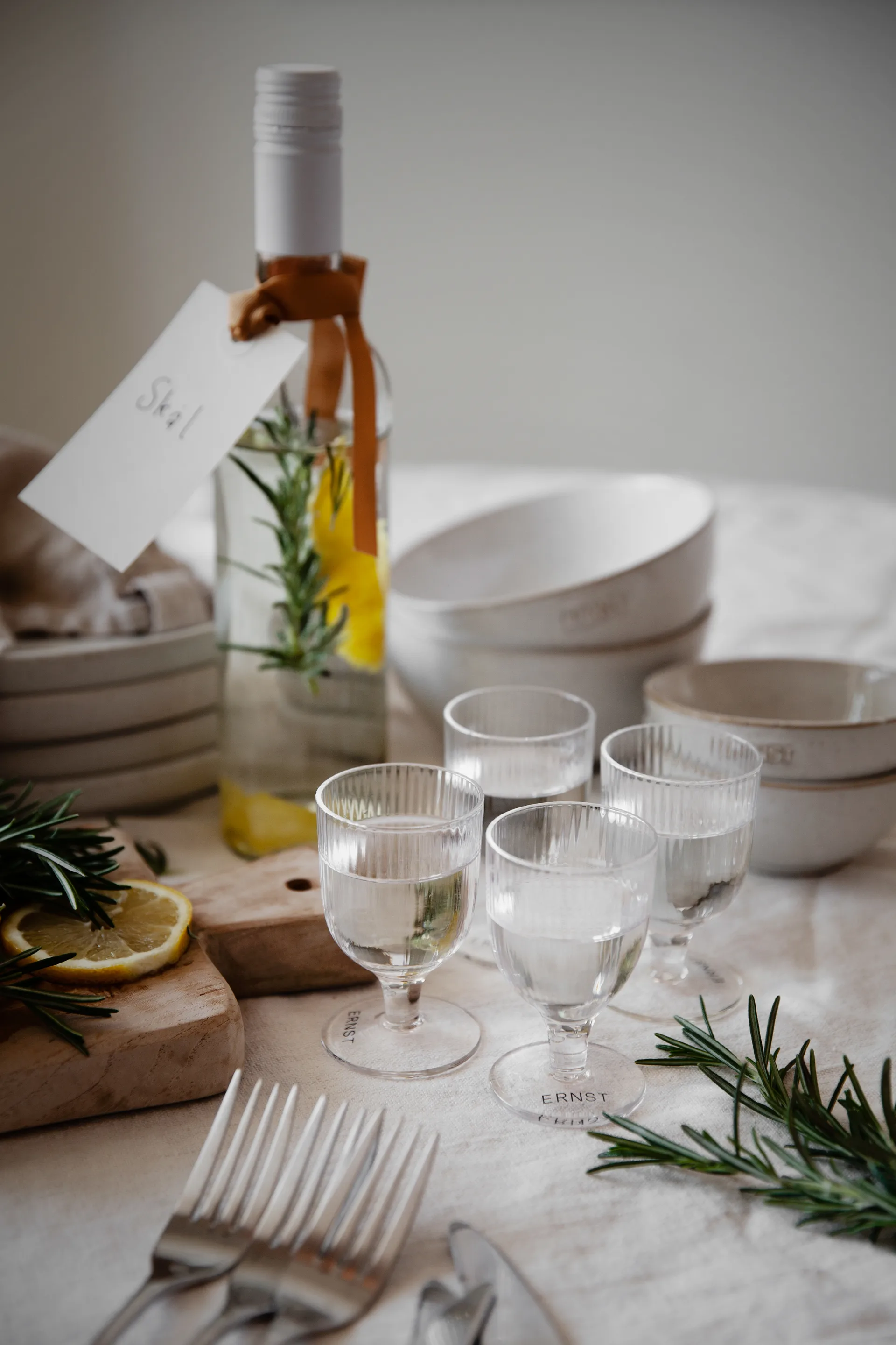 Ernst snapseglas 4-pak, Klar ERNST