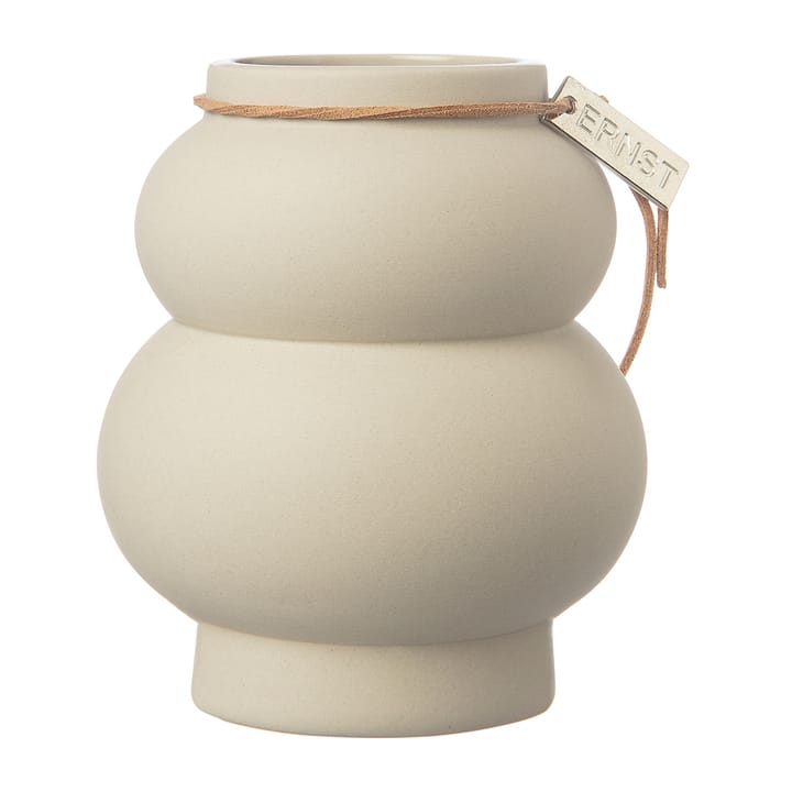 Ernst stentøjsvase kurvet 21,5 cm - Beige - ERNST