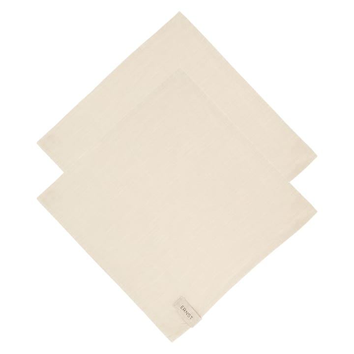 Ernst stofserviet bomuld 2-pak, Beige ERNST