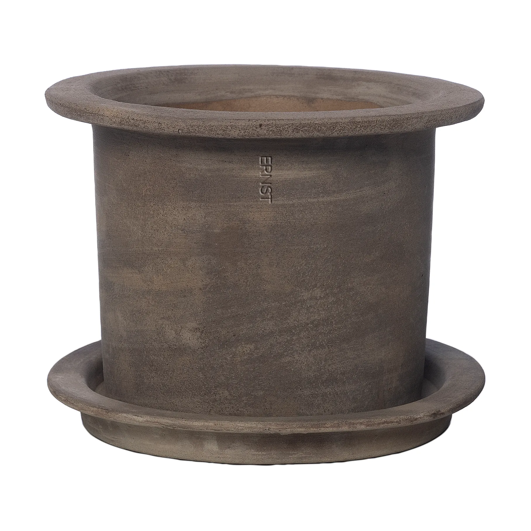 Ernst terracotta krukke med underskål, Ø18 cm ERNST