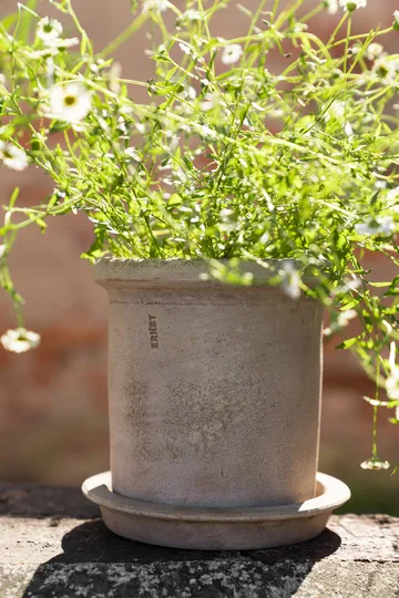 Ernst terrakotta krukke med underskål - Ø16 × 16 cm - ERNST