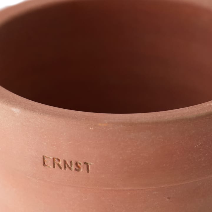Ernst urtepotte med underskål rustik terrakotta - Ø17 cm - ERNST