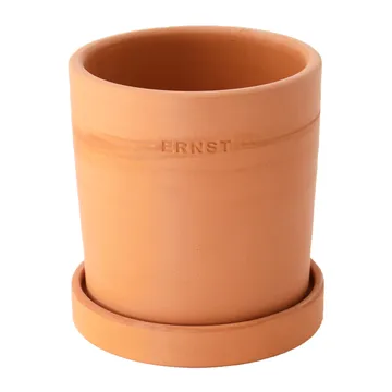 Ernst urtepotte med underskål terrakotta - Ø19 cm - ERNST