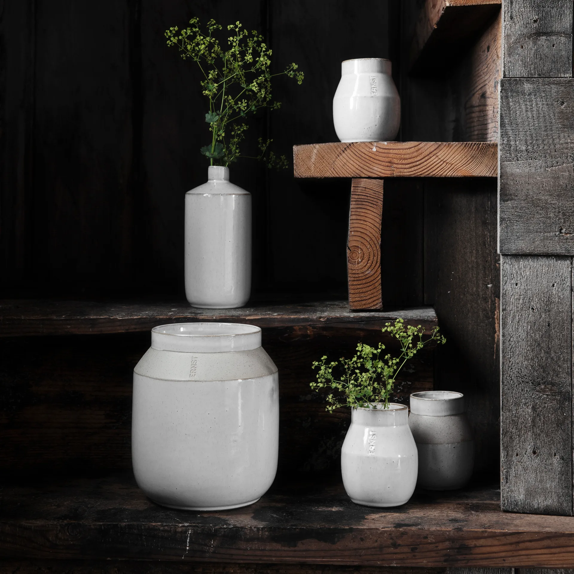 Ernst vase med bort, 10 cm ERNST