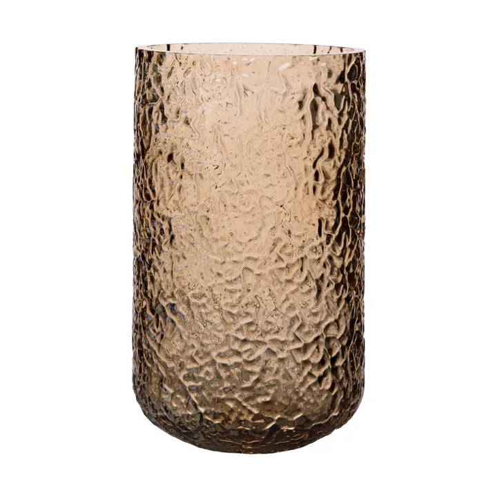 Ernst vase/lysholder mønstret - Rav, Ø9x15 cm - ERNST