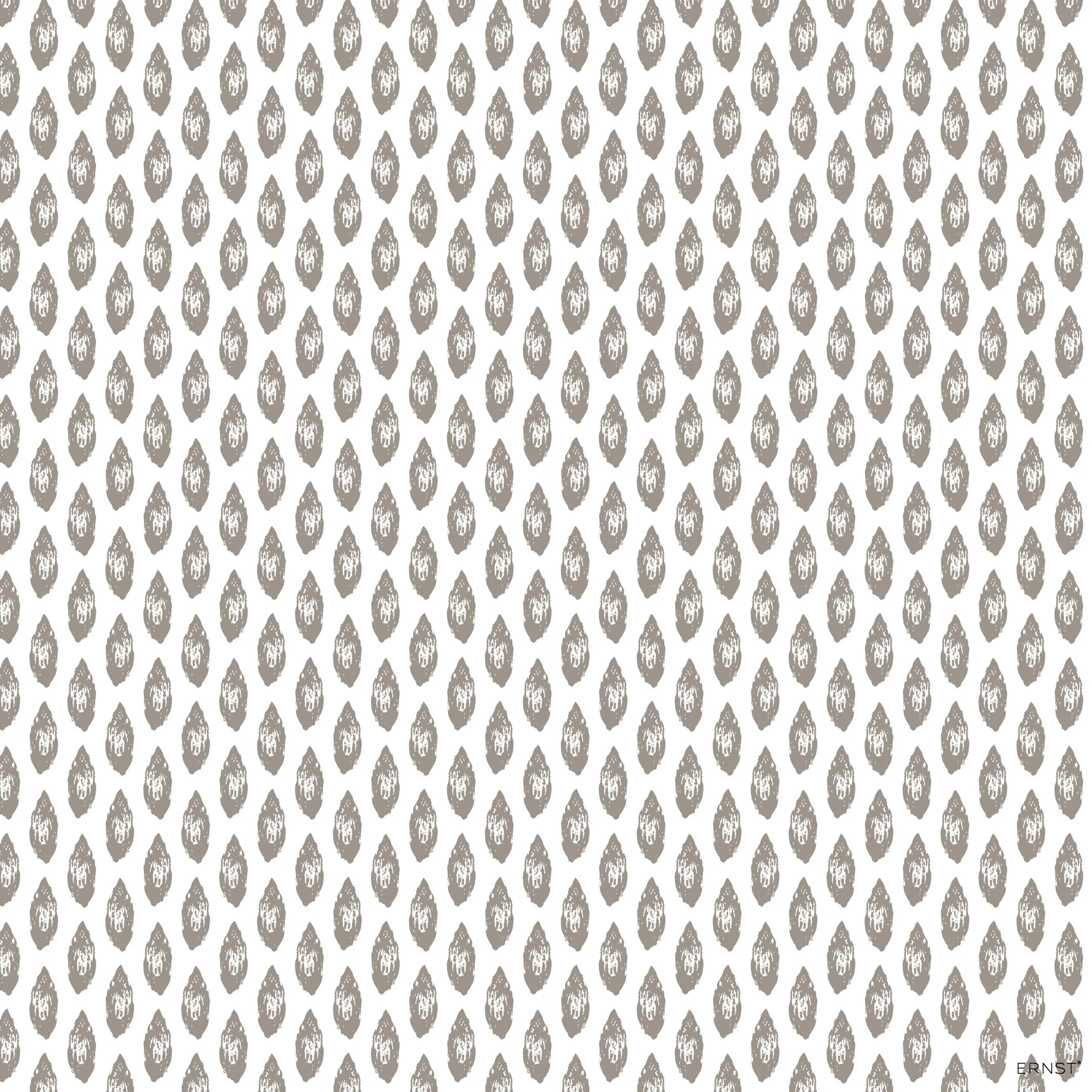 Mandel serviet 33x33 cm, Hvid-grå ERNST