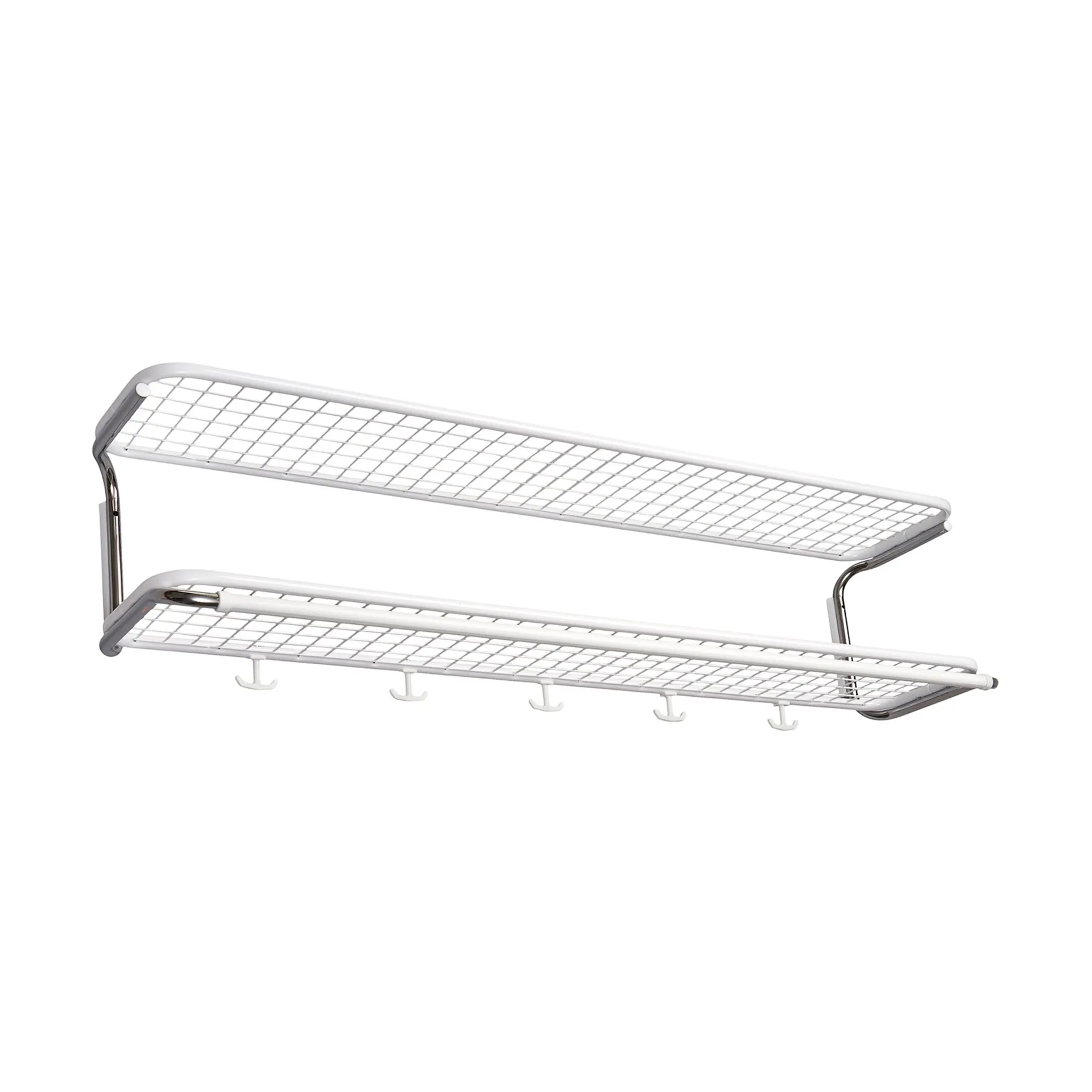 Classic 650 hattehylde, hvid/krom, 2 hylder, 110 cm Essem Design