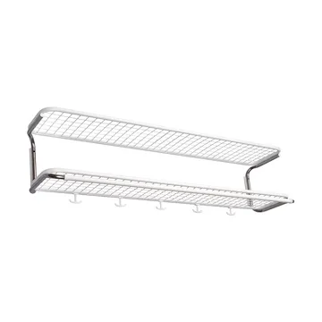 Classic 650 hattehylde - hvid/krom, 2 hylder, 110 cm - Essem Design