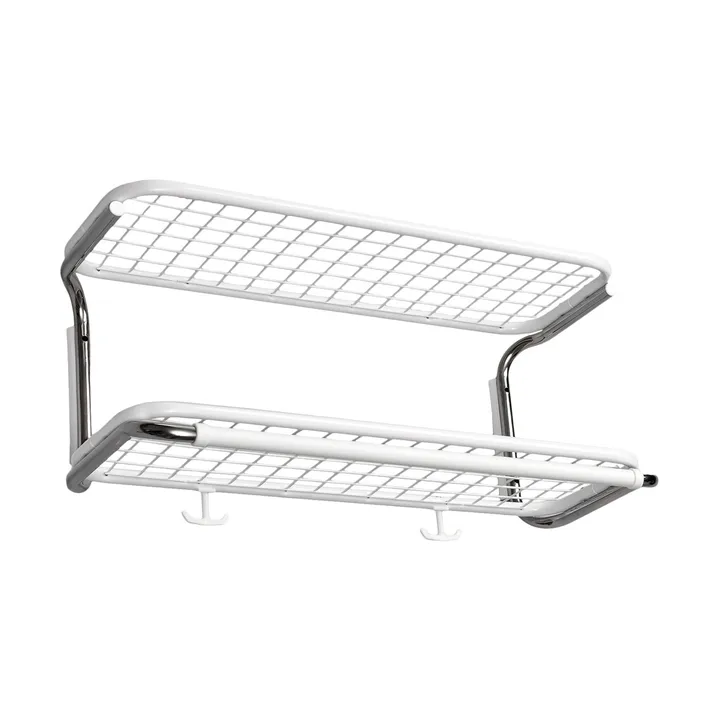Classic 650 hattehylde - hvid/krom, 2 hylder, 60 cm - Essem Design